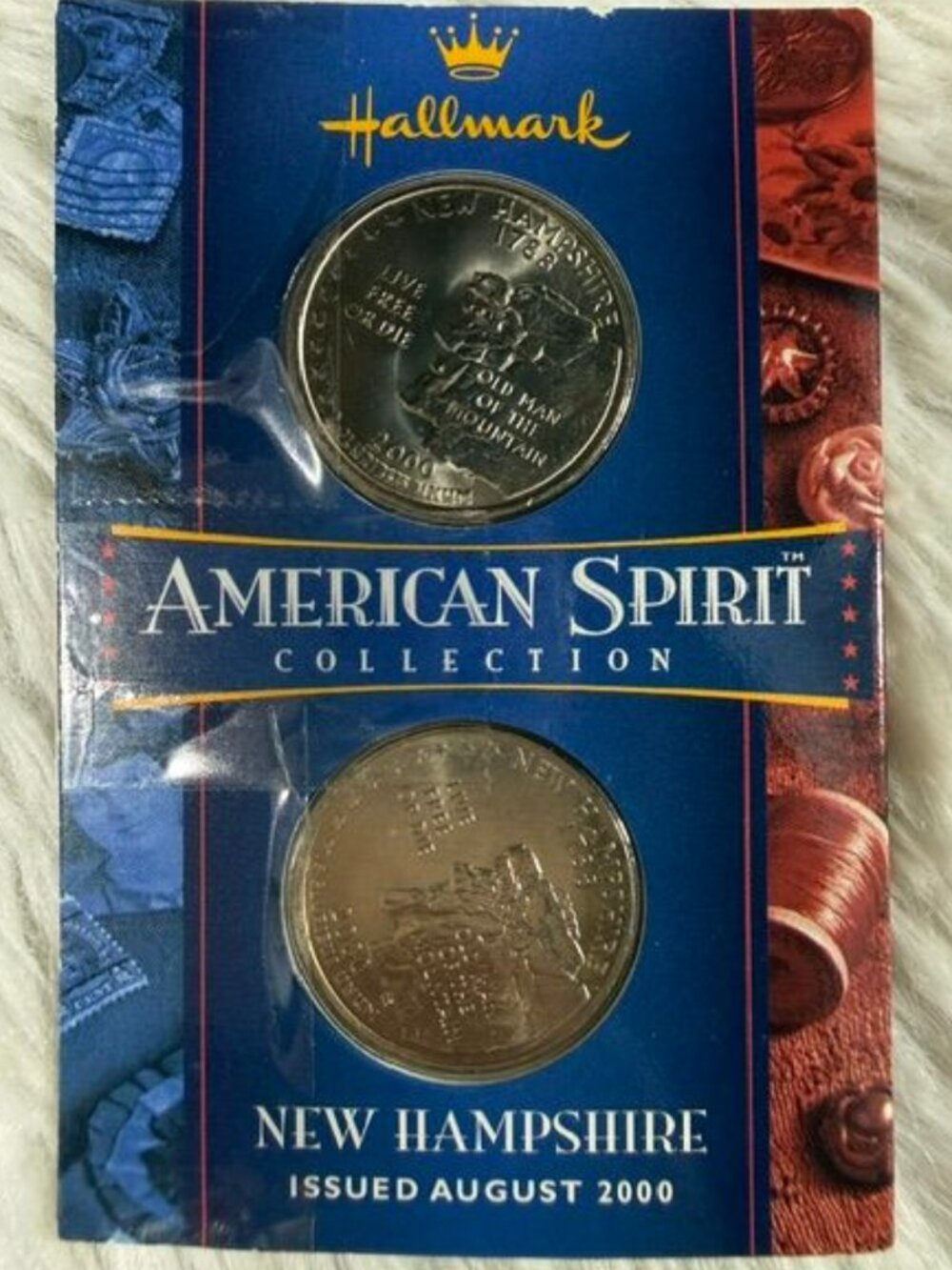 Vintage Hallmark NEW HAMPSHIRE American Spirit Collection Quater Dollars